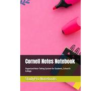 Cornell Notes Notebook: Organized Note-Taking System for Students, School & College