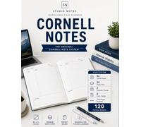 Cornell Notes Notebook: Professional Study Notebook | 120 Pages | 8.5" x 11" | Premium Cornell Note Taking System for College Students: The Original ... • Exam Tracker • Academic Success Journal