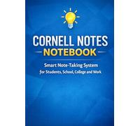 Cornell Notes Notebook: Smart Note-Taking System for Students, School, College and Work