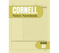 Cornell Notes Notebook: Systematic Notepad for Better Study Organization