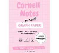 Cornell Notes Notebook with Graph Paper: Smart Note-Taking System for Students, College, and Study Organization: Structured Note-Taking Layout for ... and Productivity (Markd Prints Study Series)