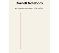 Cornell Notes Notebook with Review & Reflection Pages: Study Journal for Active Recall, College Note Taking, and Learning Retention (8.5x11, 100 Pages)