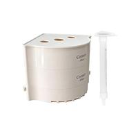 Corner Aquarium Filter, Compact Fish Tank Filtration Box, 8 Inch Tank Corner Filter with Multi Layer Media, Quiet Water Purifier System, Aquarium Filters with Slim Design, Fish Care for Home Office