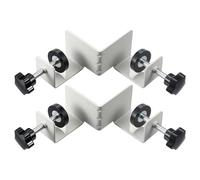 Corner Clamp, 90 Degree T Shaped Positioning Square, 12x12cm/4.72x4.72 8~42mm/0.31~1.65 Inches Adjustable Swing Jaw, 2 Pieces, Woodworking Frame Tool Iron, Cover Spray Paint