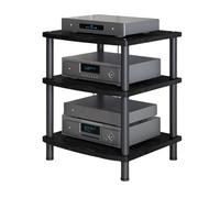 Corner Entertainment Center - Soporte de medios AV para reproductor de discos y estéreo, armario de almacenamiento de 21.25 pulgadas de ancho para cajas de cables y consolas de juegos (60 x 54 x 44 cm