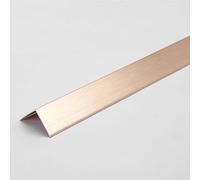 Corner Guard Strip, 3pcs 0.9m Aluminum Alloy Prevent Collision Right Angle Metal, Tile Stainless Steel Edging Decoration Living Room Corner Protector(Rose Gold,50x50mm)(Brushed Titanium,30x30mm)