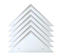 Corner Protection Set, 6X Board Game Accessories, 12.8x9.06 Inches, Triangle Edge Safety Covers, Shock-Absorbing Protective Pads, Football Table for Soccer Machines, Football