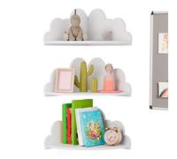 Corner Shelving Genérico - 10,04 x 10,04 x 6,3 pulgadas, 3 unidades Cloud Floating Racks, Floating Cornerr Shelves, Corner Storage Shelf Display Stand | for Living Room Bathroom Office Apartments