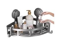 Corner Shower - Sturdy Wall Mounted Shelf, Stainless Steel Materials | Easy Installation Without Drilling, Compact Design, Holds Shampoos for Soaps, Optimizes Space, Suitable All Types Of Bathro