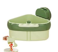 Corner Sink Strainer, Suction Cup Food Basket, Multi-Functional Waste Catcher, 15x10.5cm, and Dishcloth Rack for Kitchen Washing, Vegetables Fruits Drainage, Home Restaurant Hotel Use Counter Space