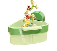 Corner Sink Strainer, Triangle Food Waste Basket, Fast Drain Kitchen Filter Holder, Catcher Organizer, Hanging Garbage Separator Tool, Counter Cleanup Helper | For Home Kitchen Sink