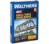 Cornerstone-Walthers HO Scale Model Single-Track Truss Bridge Escala 1:87, Color Puente de Armadura de una Sola vía, 6 Reino Unido, Inc. 933-3185