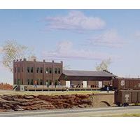 Cornerstone- Walthers HO Scale Model Water Street Freight Terminal Escala 1:160 N, Color Carga, 11 x 3-1/2" 27.5 x 8.7cm (933-3201)