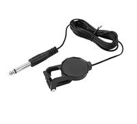 Cornesty Micrófono Piezoeléctrico con Clip para Guitarra Acústica de Violín con Conector de Audio de 6,35 Mm, Cable de, Negro, Ligero y Portátil