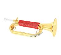 Corneta de caballería de latón chapado en oro para principiantes, para guardias de honor, festivales, instrumento de viento de latón para principiantes