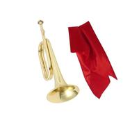 Corneta De Latón Con Boquilla Corneta De Marcha Trompeta Corneta Para Escuela De Caballería Banda Para Principiantes Adultos (Color : A)