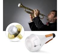 Corneta Trompeta Trompeta Mancuerna recta Accesorios para instrumentos musicales Tiras de aluminio y corcho Trompeta de práctica Mancuerna Piezas de instrumentos musicales ligeras Accesorios Trompeta