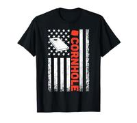 Cornhole Bandera Americana Diseño USA Camiseta