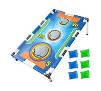 Cornhole Bean Bolsa Toss Game Outdoor - Sturdy Frame Build, Diseño Fácil | Concurso de grupo atractivo, juego de lanzamiento de viajes para picnics, fiestas de playa, momen