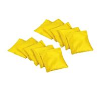 Cornhole - Bolsas de arena de lona para carnaval, al aire libre, patio, fiesta, juego de lanzamiento manual (amarillo)