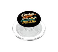 Cornhole Champ Boss of Toss Yard Juego Humor PopSockets PopGrip para MagSafe