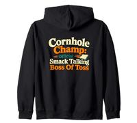 Cornhole Champ Boss of Toss Yard Juego Humor Sudadera con Capucha