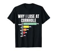 Cornhole,Cornhole,Jugador de Corn Hole,Juego de Cornhole,Maíz de los hombres Camiseta