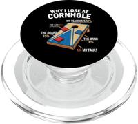Cornhole Funny por qué pierdo en Cornhole PopSockets PopGrip para MagSafe