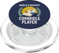 Cornhole Funny World'S Okayest Cornhole Player PopSockets PopGrip para MagSafe