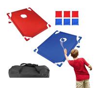 Cornhole Game Set - Bean Bag Toss Game - Cornhole Board Set | Juegos de lanzamiento pre-Mium para niños y adultos | Tabla de 22,8 x 20 pulgadas, incluye 6 sacos de frijoles, juguete portátil para