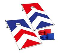 Cornhole Oficial de Aluminio - 90×60 cm - Tableros Ligeros y Resistentes + 8 Sacos - Set Completo con Bolsa de Transporte - Juego Exterior para Adultos - Original Corner