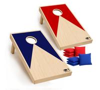 Cornhole Oficial de Madera - 90×60 cm - 2 Tableros + 8 Sacos - Set Completo con Bolsa de Transporte - Juego Exterior para Niños y Adultos - Jardín, Playa - Original Corner