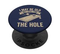Cornhole, papá, es Gracioso, Puede Que Sea Viejo, Pero aún así Encuentro el Agujero PopSockets PopGrip Adhesivo