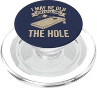 Cornhole, papá, es Gracioso, Puede Que Sea Viejo, Pero aún así Encuentro el Agujero PopSockets PopGrip para MagSafe