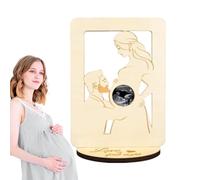 Cornice per ultrasuoni per bambini,Cornice per ultrasuoni - Cornicce ricordo Sonogramma a forma di madre incinta, Cornicce ricordo per arredamento della cameretta, settimane del conto alla rovescia p