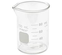 Corning Beaker, Pyrex, Griffin, Low-Form, Graduated, 100ml (Shelf Pack of 3)