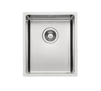 Corno Basso 2 ,Fregadero Integrado, Acero Inox