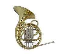 Corno Francés Infantil En Mib/Fa Con Estuche Y Boquilla 3 Válvulas Soltero Corno Francés Infantil Instrumentos Musicales Lacado Plateado Profesión Cuerno Francés
