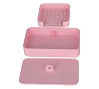 Cornstarch Clay Box, Portable Storage Tray for Crafting Supplies, Handy Organizer with Tapper Case, Clay Tool for Jewelry Earring Making, Sculpting, Modeling, Art and Projects, 4.72x2.83x1.77 Inches