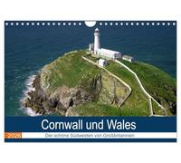 Cornwall und Wales (Wandkalender 2026 DIN A4 quer), CALVENDO Monatskalender: Der schöne Südwesten von Großbritannien