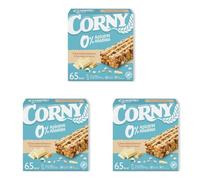 Corny Barritas de Cereales 0% Azúcares Añadidos de Chocolate Blanco, Pack de 6 x 20 gr (Paquete de 3)