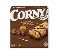 Corny - Barritas de Cereales con Chocolate con Leche, Sin aceite de palma ni Conservantes - Pack 6x25gr