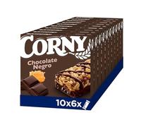 Corny - Barritas de Cereales con Chocolate Negro. 10 estuches con 6 barritas 10x(6x23g)