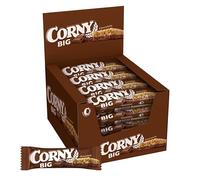 Corny Big, Barrita Sin Azúcares Añadidos Sabor Chocolate, Más Grande, Sabor Clásico e Intenso, Textura Crujiente, Pack 24x50g