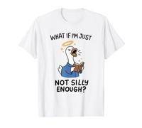 Coro de la Iglesia Cantando Ganso no lo Suficientemente Tonto Divertido Camiseta gráfica económica, Hombre, Blanco, XL