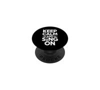 Coro Keep Calm and Sing on Vocal Cantante Cantante Cantante Coro PopSockets PopGrip Adhesivo