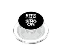 Coro Keep Calm and Sing on Vocal Cantante Cantante Cantante Coro PopSockets PopGrip para MagSafe