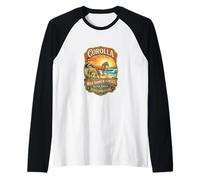 Corolla Wild Banker Caballos Carolina del Norte Outer Banks Camiseta Manga Raglan
