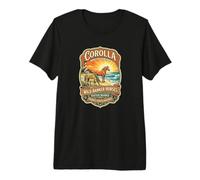 Corolla Wild Banker Caballos Carolina del Norte Outer Banks Camiseta Premium