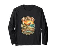 Corolla Wild Banker Caballos Carolina del Norte Outer Banks Manga Larga